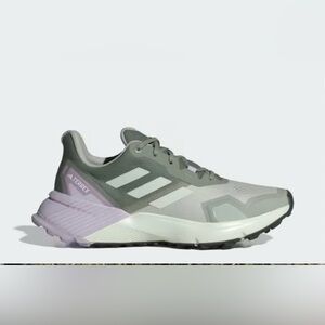 Adidas Terrex Women's Gray and Purple Athletic Shoes
